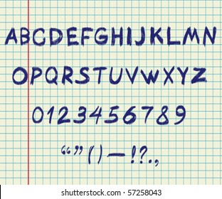Sketch alphabet