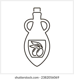 Sketch amphora olive icon Food clipart Vector stock illustration EPS 10