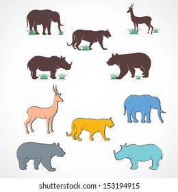 sketch animal design vector