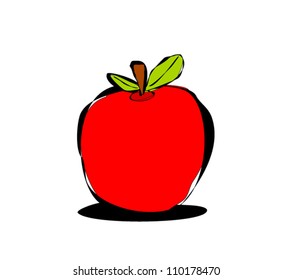 sketch of apple