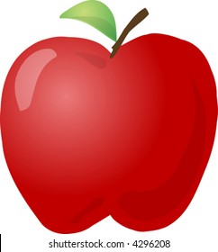 Esboço de uma maçã Lineart desenhado à mão olhar ilustração