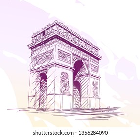 Arc De Triomphe Drawing High Res Stock Images Shutterstock