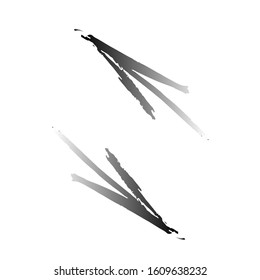 Sketch arrow collection for your design. Hand drawn with ink. Vector illustration.