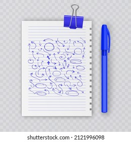 Sketch arrows. Doodle black arrow direction line symbols. Scribble way pointers