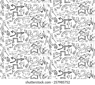 Sketch arrows pattern 