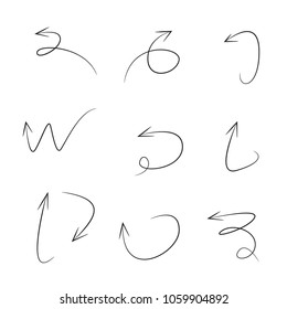 sketch arrows set