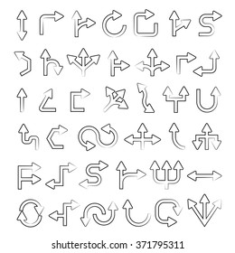 sketch arrows vector