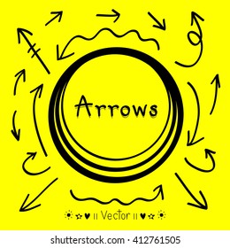 Sketch arrows vector set, Illustration EPS10 great for any use.