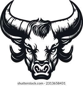 In the sketch, the artist skillfully portrays the serenity and strength of a black bull's face, with intricately drawn features that convey its quiet confidence and innate authority.