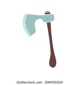 Esbozo de un hacha. Útil herramienta de jardín. Elemento vector para el diseño.