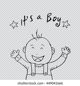 Sketch of baby boy.