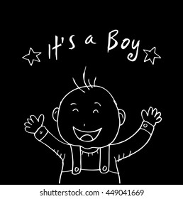 Sketch of baby boy.