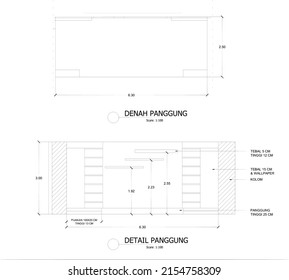 sketch backdrop for wall sketched with black lines and white background