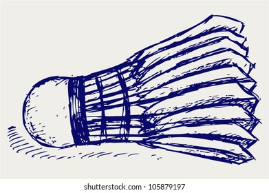 Sketch badminton ball