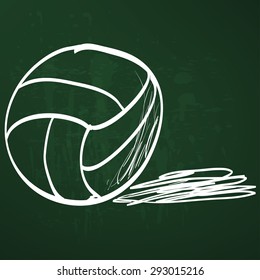 sketch ball volleyball