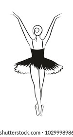 Sketch of ballerina.