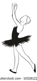 Sketch of ballerina.
