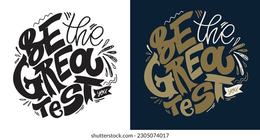 Sketch banner with fun slogan for concept design. Hand drawn illustration. Modern calligraphy quote. Typography tee print design. Cute lettering for clothes fashion. Vector