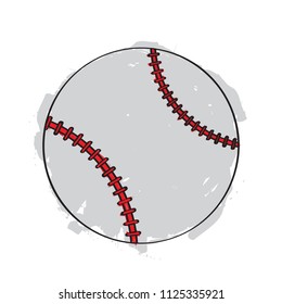 Sketch of a baseball ball