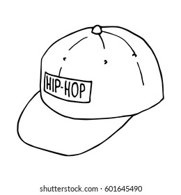 Sketch baseball caps. Hip-hop headwear. Vector isolated image. The concept of street art. It can be used as prints, posters, printed materials, videos, mobile apps, web sites and print projects.