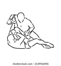 boceto de la batalla de los combatientes sin reglas