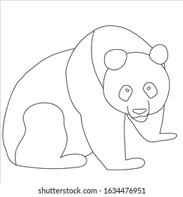 sketch of a bear, on a white background

