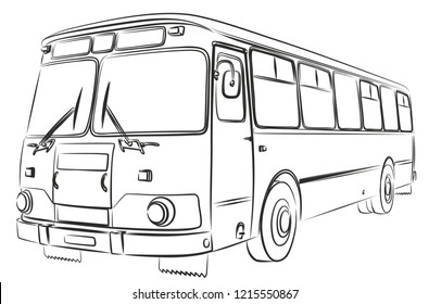 12,882 Bus sketch Stock Vectors, Images & Vector Art | Shutterstock