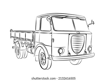 Sketch of the big old truck.

