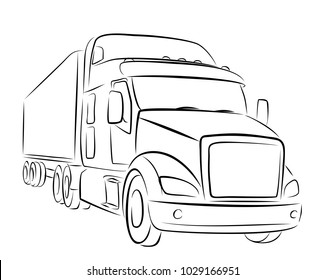 18,460 Truck sketch Stock Vectors, Images & Vector Art | Shutterstock