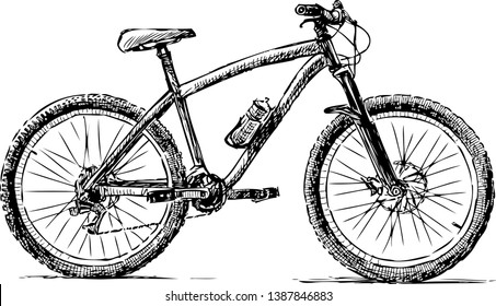 A sketch of a bike for strolls