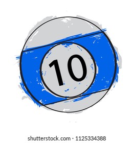 Sketch of a billiard ball