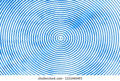Sketch blue circle or template on halftone light background. Colorful geometric background design. Abstract geometric pattern. Vector blue pattern. Halftone aqua vector texture.