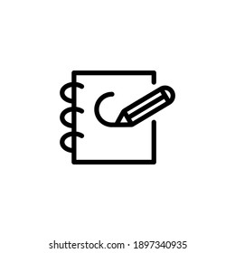 sketch book vector line icon