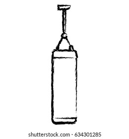 sketch boxing bag push training design
