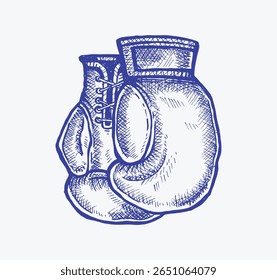 Sketch of Boxing gloves sign, vector Boxing gloves, Boxing gloves picture, Boxing gloves illustration
