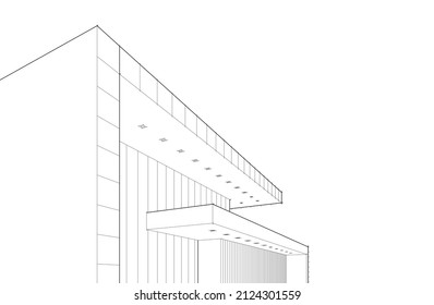 esbozo de ilustración vectorial de construcción