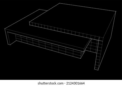 sketch of building vector illustration