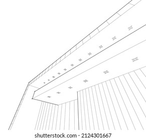 esbozo de ilustración vectorial de construcción