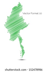 sketch Burmar map,eps10