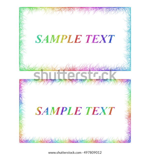 Sketch Business Card Border Templates Happy Backgrounds Textures