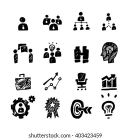 Skizze Business Icon.Vektor.
