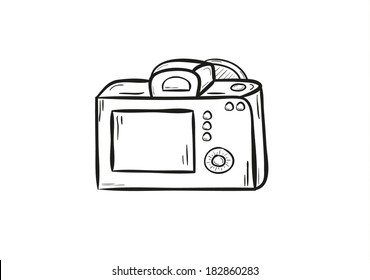 52 Dslr Camera Back Side Stock Vectors, Images & Vector Art | Shutterstock