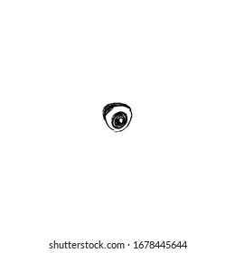 sketch of camera cctv cartoon sticker design 