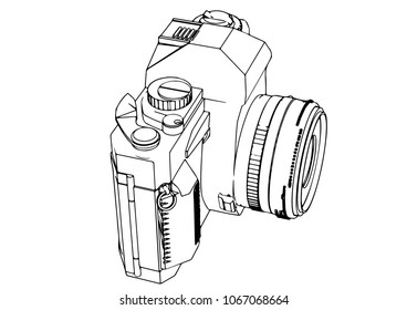 sketch of camera vector