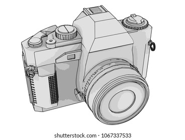 sketch of camera vector

