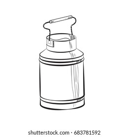 Sketch Can of milk