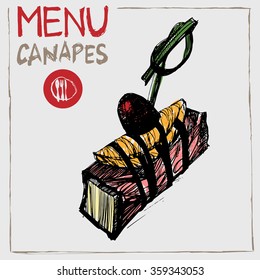 sketch canapes