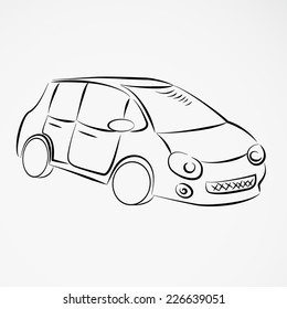 Sketch of car