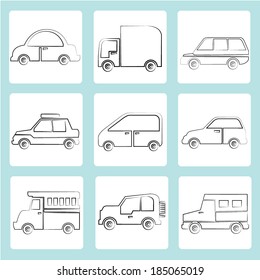 sketch car icons