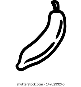 Sketch Cartoon Banana Drawings Single Peeled Stock Vector (royalty Free 